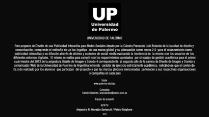 Universidad de Palermo - Aciftv - Publicidad Interactiva - Copyright