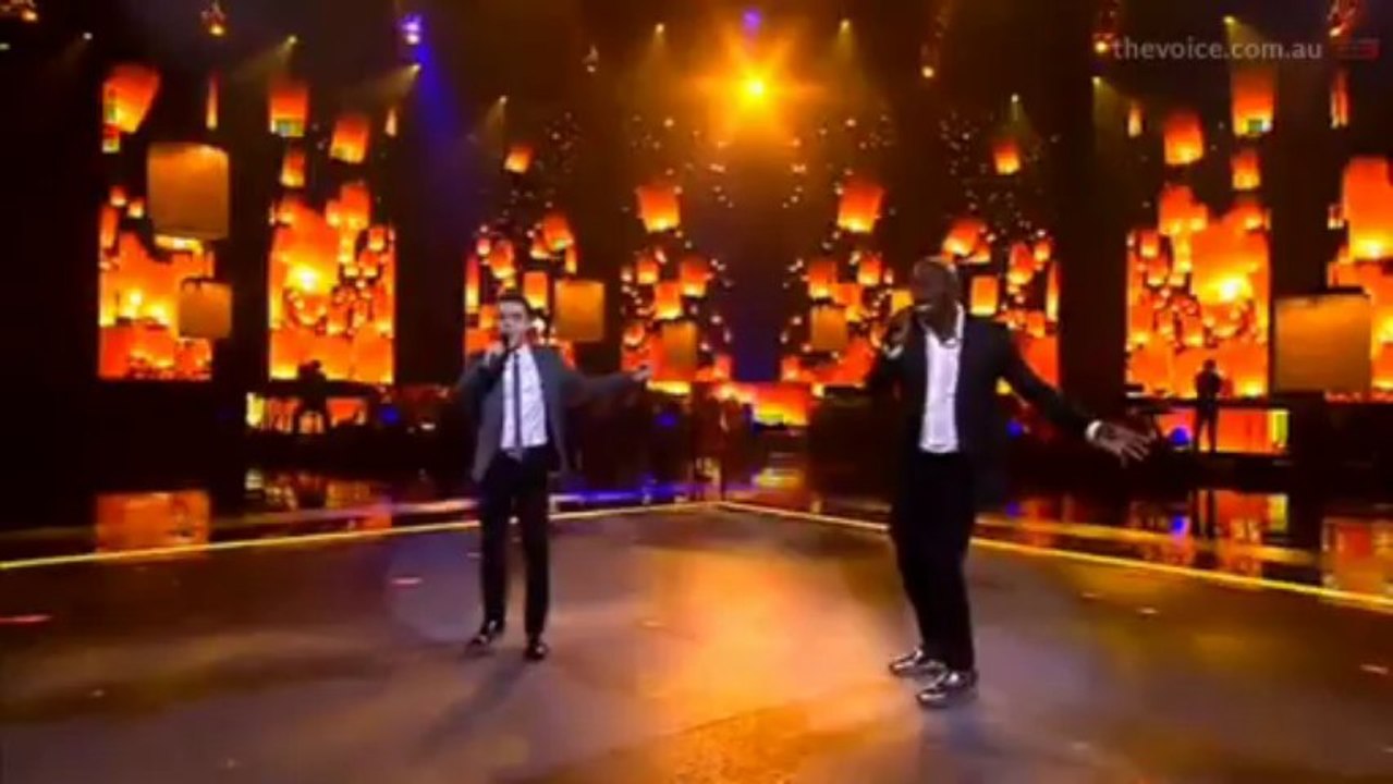 Seal & Harrison Sing He Ain't Heavy He's My Brother @ The Voice AU Finale