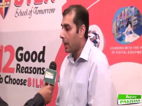 Mr. Affan Bakhshi of Silk School of Tomorrow Talking with Jeevey Pakistan News About EDU Expo 2013 in (PC) Lahore.
