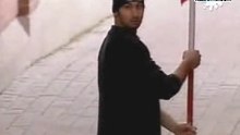 Demonstration With A Red Flag