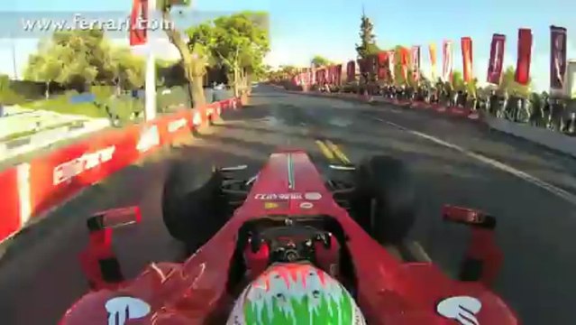 Autosital - Caméra embarquée avant de la Ferrari F60 dans les rues de Jérusalem