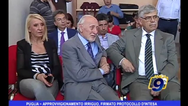 Puglia | Approvvigionamento irriguo, firmato protocollo d'intesa