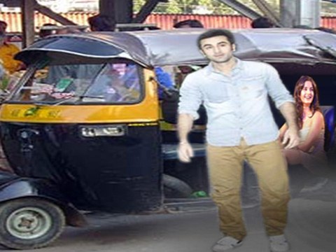 Ranbir Kapoor and Katrina Kaif Caught In AUTORICKSHAW