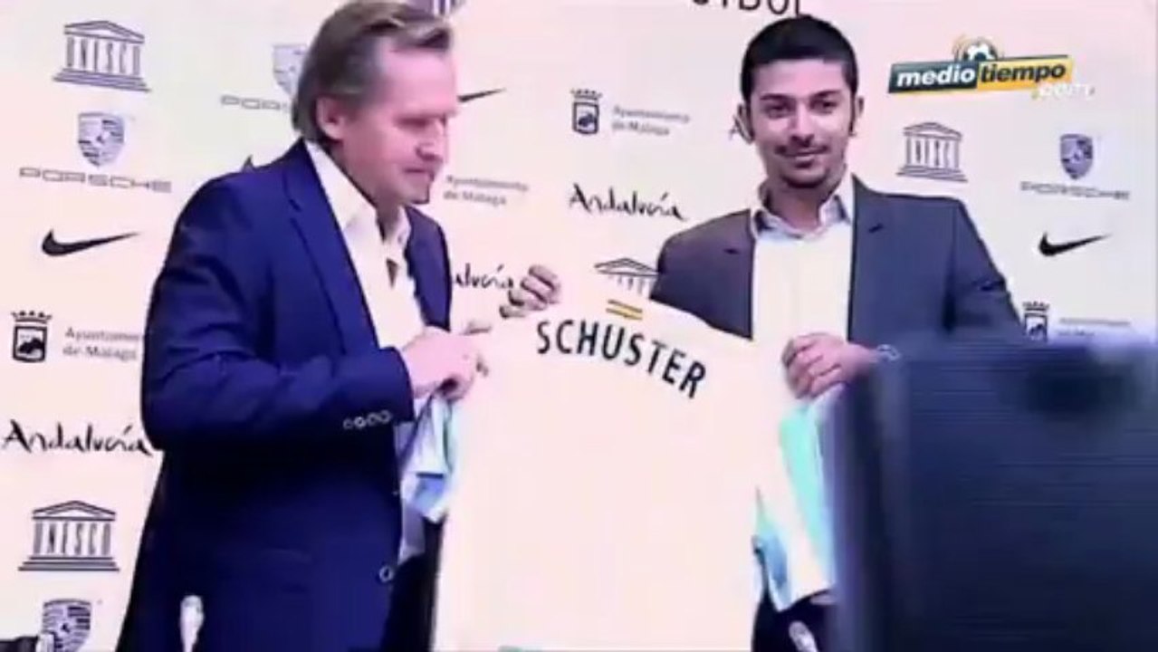 Bernd Schuster presentado como DT de Málaga