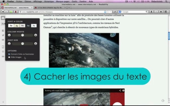 READABILITY Tutoriel n°2