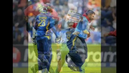 Eelam Protesters Runs in during the Cricket Semi-final