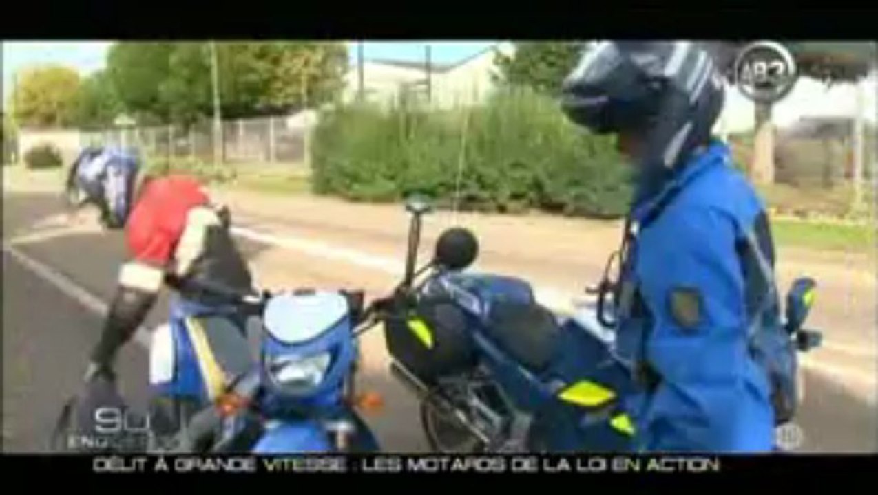 Délit à grande vitesse les motards de la loi en action - Partie 1 de 2