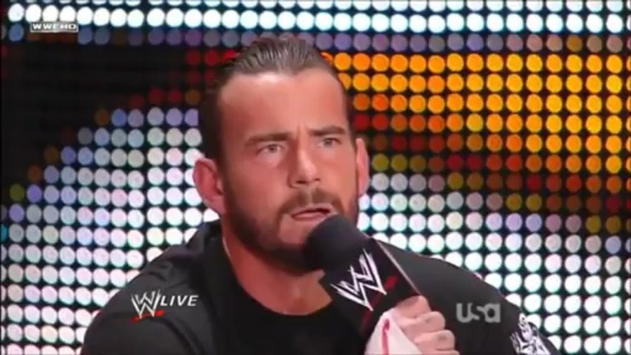 Raw 06-27-11 Cm Punk Shoot Promo on RAW