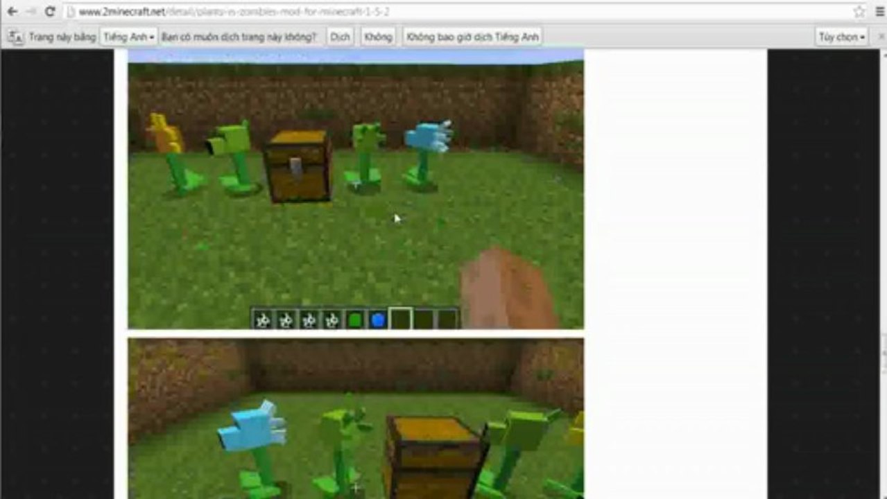 Plants Vs Zombies Mod for Minecraft 1.5.2