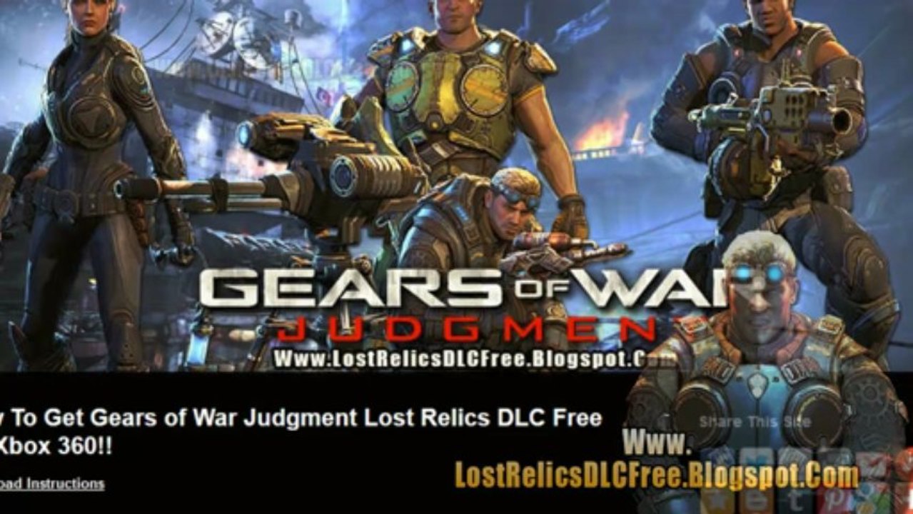 How To Unlock Free Gears of War Judgment Lost Relics DLC
