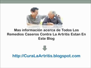 Descargar video: Remedios Caseros Para El Dolorde Artritis - curar la artritis con medicina natural