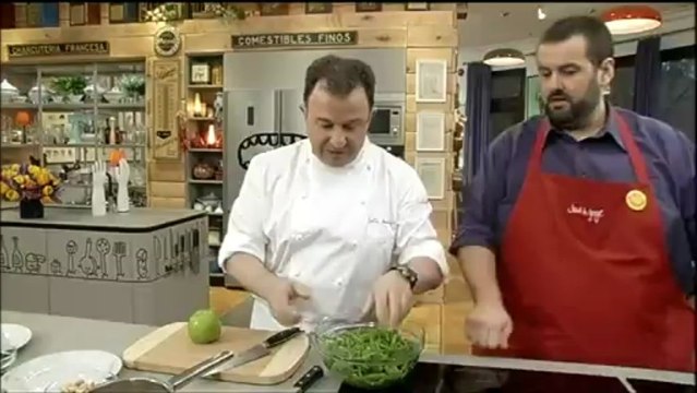 Robin Food (Ensalada de vainas con cebolleta)