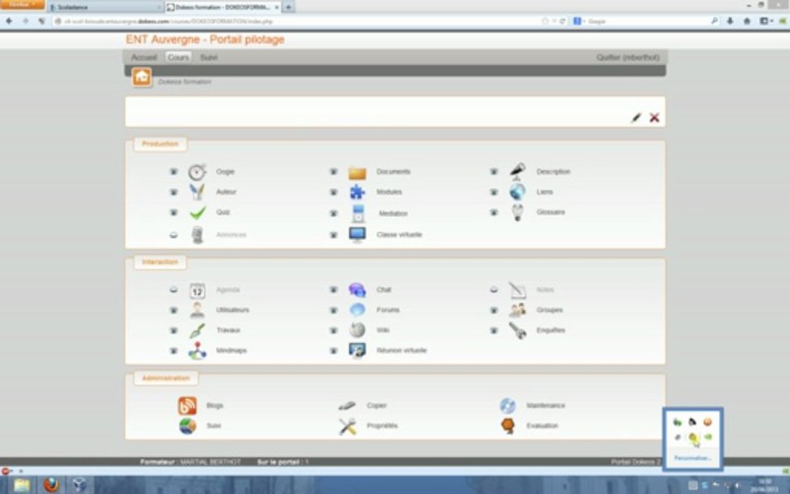 Créer un cours dans Dokeos (tutoriel)
