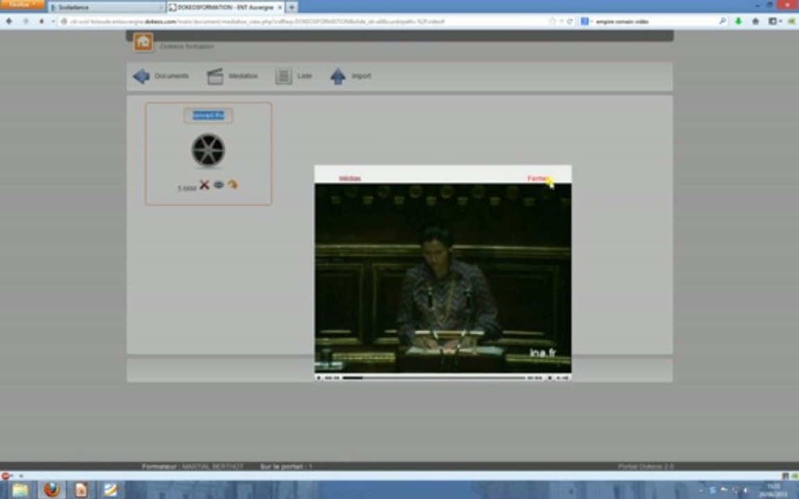 Utiliser la Mediabox de Dokeos