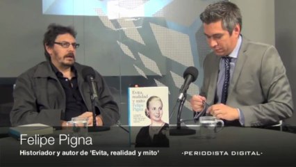 Felipe Pigna, historiador y autor de 'Evita, realidad y mito'. 20-6-2013
