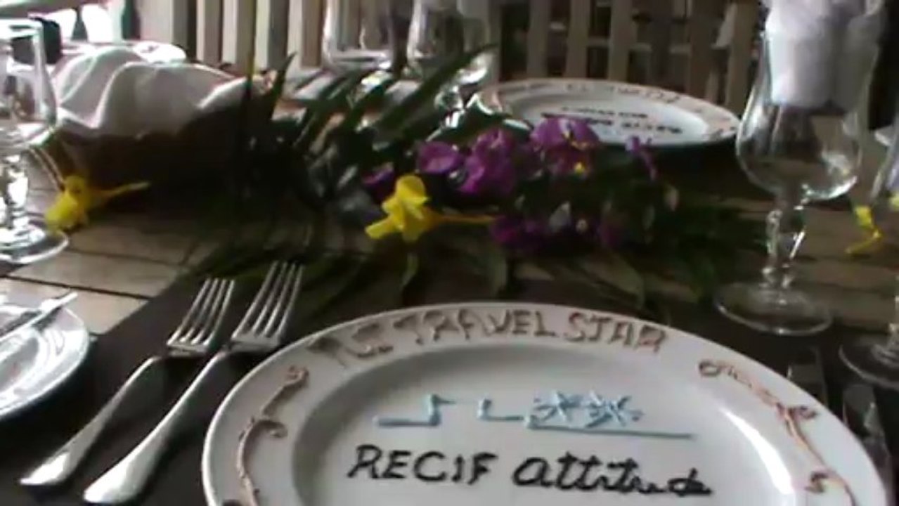 Mauritius Hotel Le Recif Attitude Pointe Aux Piments Mauritius Restaurant Teller 3 Gänge Menue