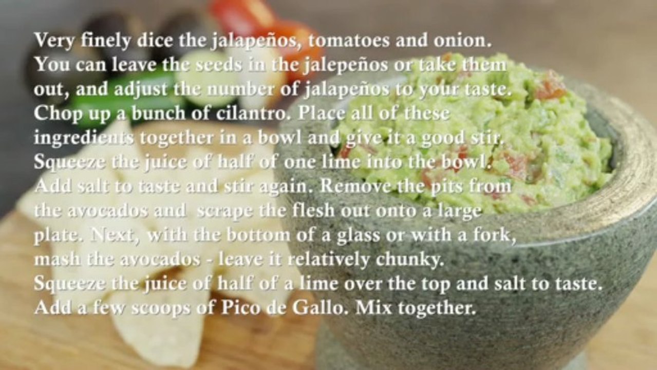 Guacamole and Pico de Gallo