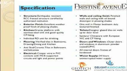 Pristine Avenue - 2/3 BHK Apartment, Gaur City 2, Noida call 9910061017