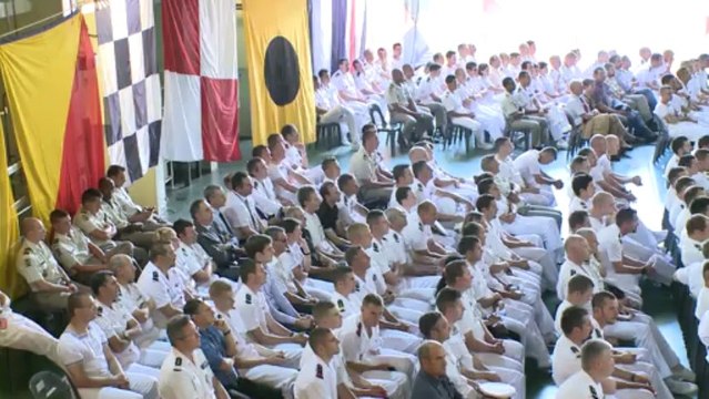 Le ministre de la Défense présente le Livre Blanc à la Marine nationale à Toulon