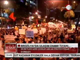 BREZİLYA'DA ULAŞIM ZAMMI