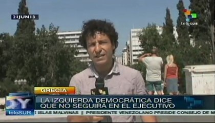 Crisis en coalición de gobierno por cierre de TV pública en Grecia