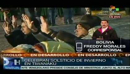 Aymaras bolivianos celebran la llegada de su año 5521