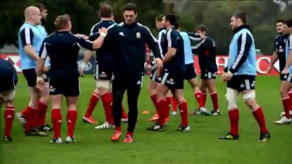Lions in training ahead of first Australia rugby test