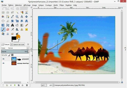 TUTO GIMP - Masque de calque