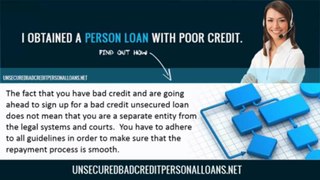 If you don't repay a bad credit unsecured