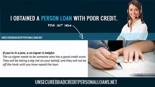 Typical sources of unsecured bad credit loans