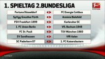 2. Bundesliga: Der erste Spieltag 2013/2014