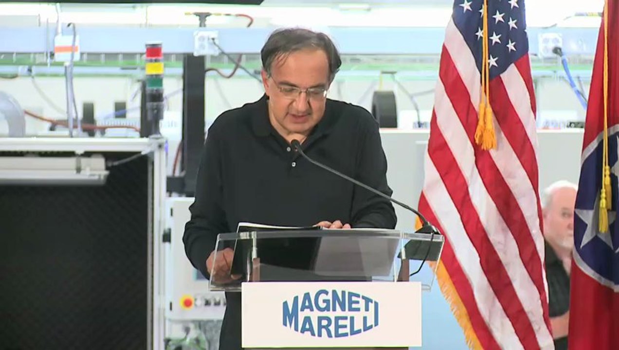 Autosital - Discours de Sergio Marchionne à l'usine Magneti Marelli