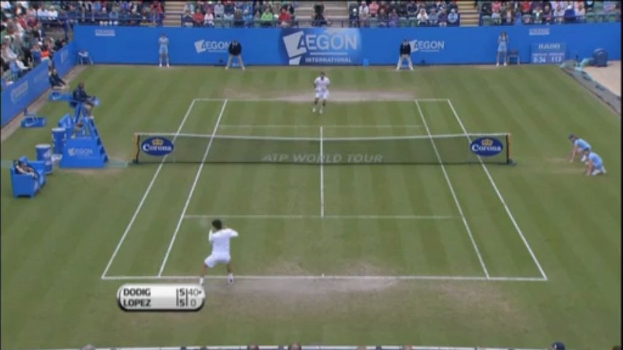 Eastbourne: Gegen den Wind! Dodig und Lopez im Sturm-Spiel