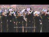 Army band performing outside the Rashratpati Bhawan