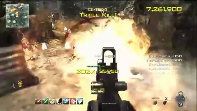 MW3 Village Chaos Mode Gameplay - My First Game LIVE (MW3 Map Pack 8)