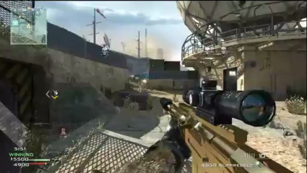 MW3 Team AS50 Silencer Gameplay - Q&A 3 - Vikkstar123