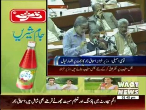 Ishaq Dar's Budget Debate in National Assembly 22 June 2013