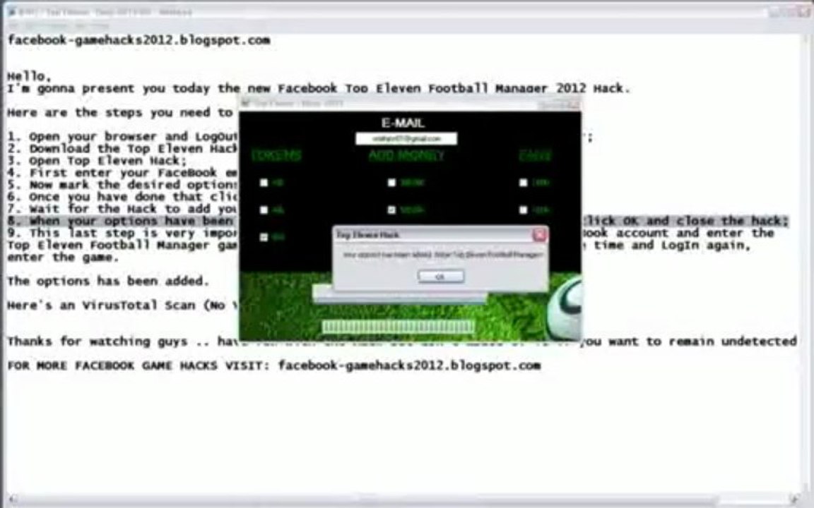 Top Eleven Football Manager Hack 2013 (2)