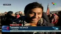 Aymaras bolivianos reciben el Año Nuevo andino 5.521 en Tiahuanaco