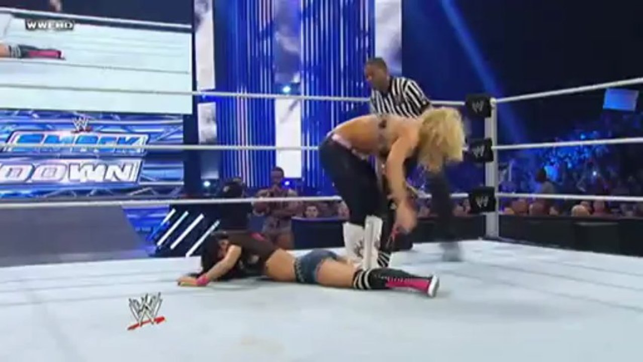 Aj vs Natalya & Kaitlyn Aksana Layla Segment