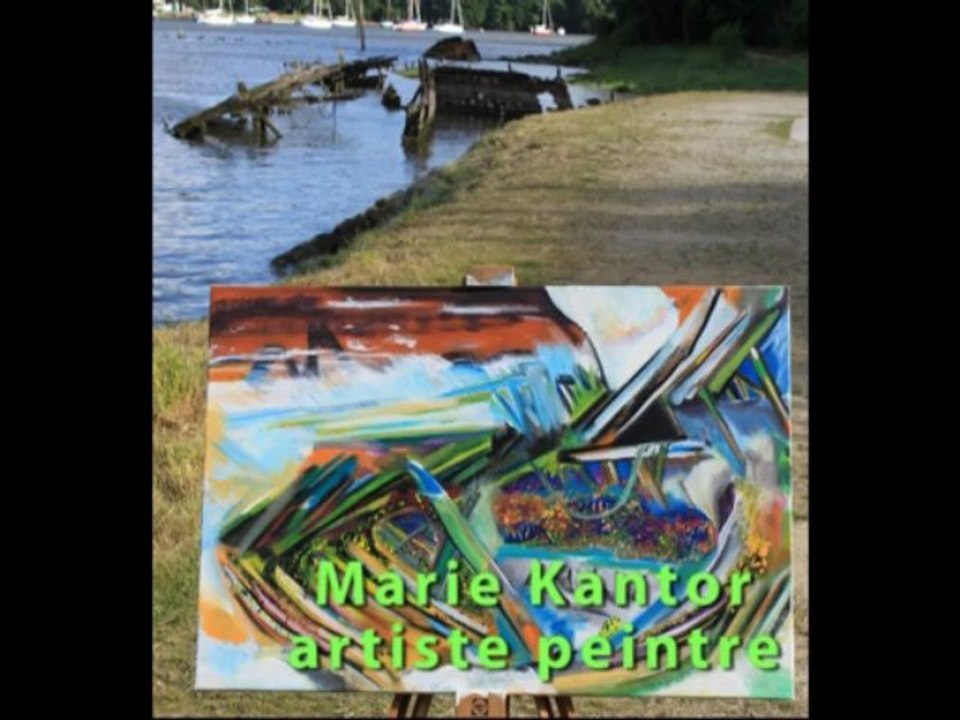 Le cimetière de bateaux  ,  Marie   Josephe   Kantor, artiste peintre, la-fontaine.tv