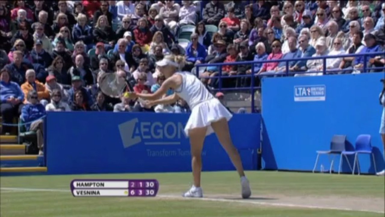 Eastbourne: hamptons glückssträhne endet gegen vesnina
