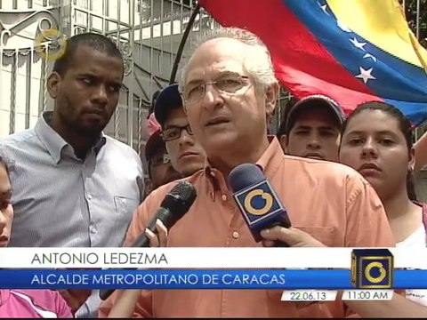 Ledezma: “El derecho a la protesta no se debe criminalizar, es grotesco usar los tribunales para eso”