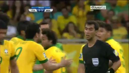 إيطاليا 2-3 البرازيل - الهدف الثاتي لإيطاليا كيلليني تعليق حفيظ الدراجي
