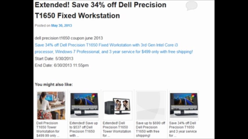 Dell Precision Coupon