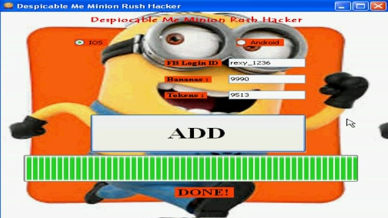 Despicable Me Minion Rush hack (Cheats Tool) For All Devices .mp4