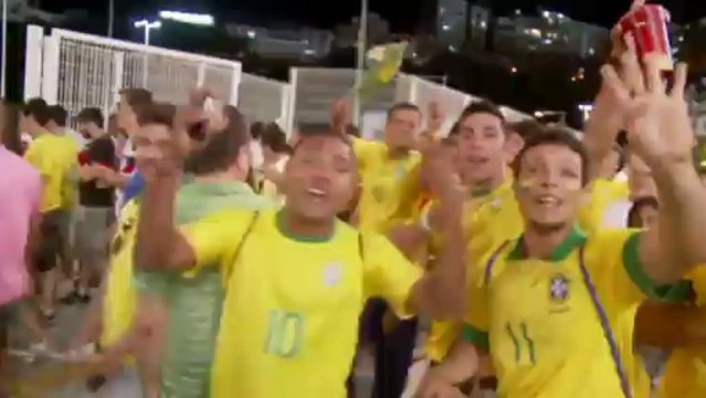 Copa Confederaciones - Fiesta brasileña después de la victoria frente a Italia
