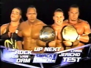 The Rock & Rob Van Dam vs. Chris Jericho & Test