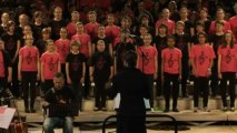 Les Anours de THoM.  Direction Estelle Transon. Chorale des collèges Notre Dame de la Ferté-bernard et Saint-Julien du Mans. Journée Voix plurielles organisée par Collèges Ensemble.