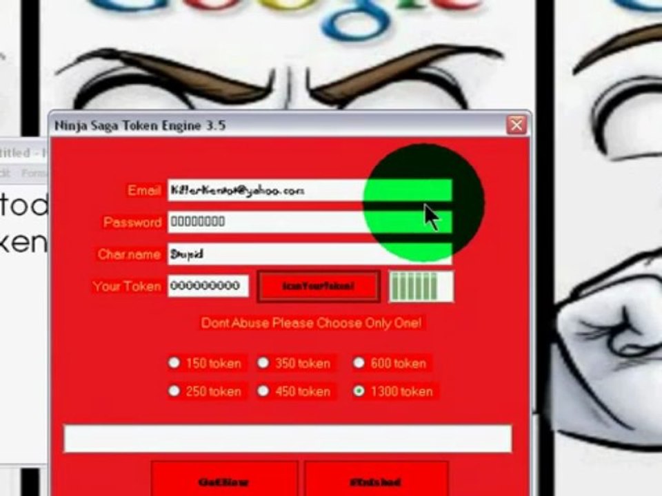 Ninja Saga Token Hack Cheat Engine 6.1 Permanent 2013 # DOWNLOAD LINK IS IN THE DESCRIPTION!!!